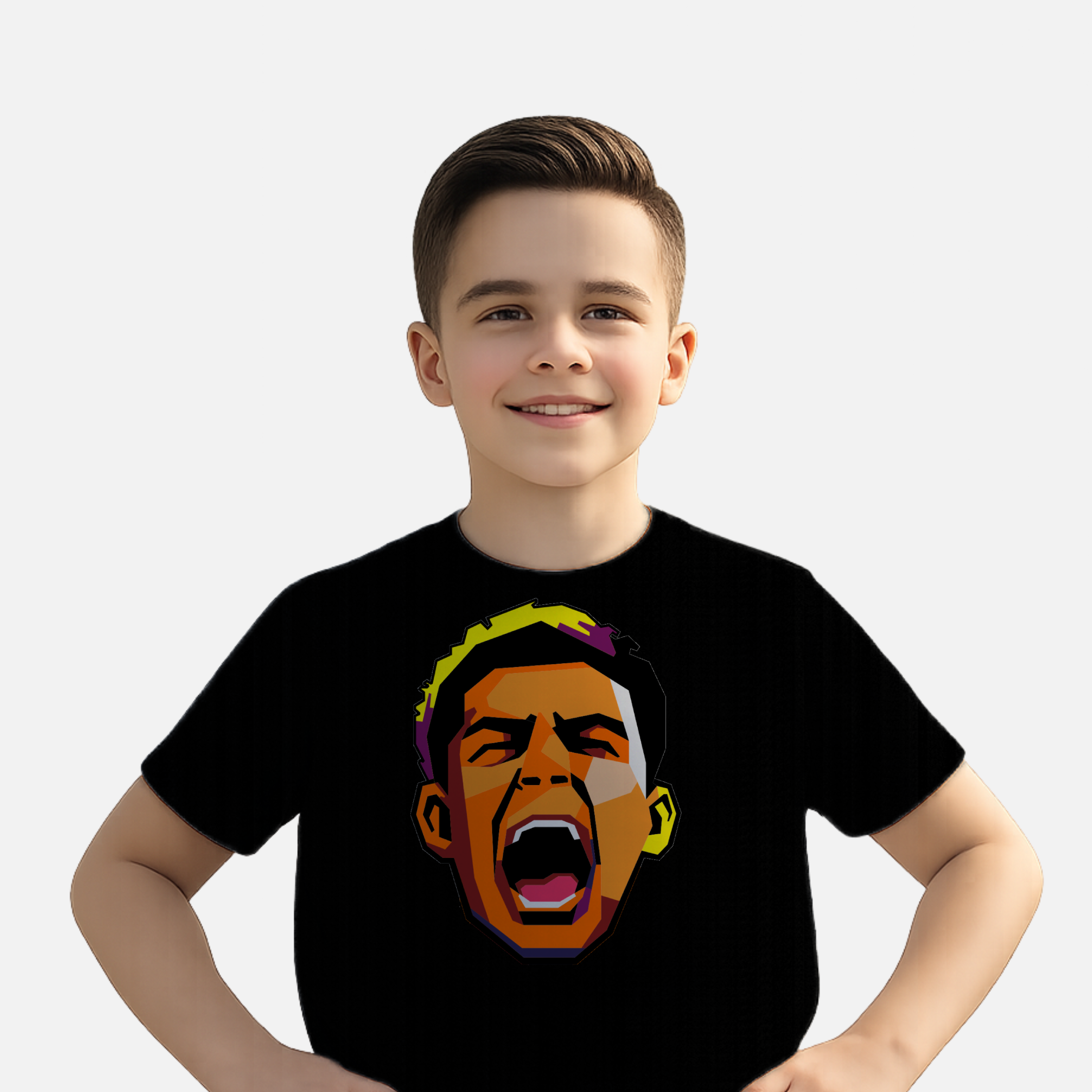 GOLDEN BOY - Kids Face Tee